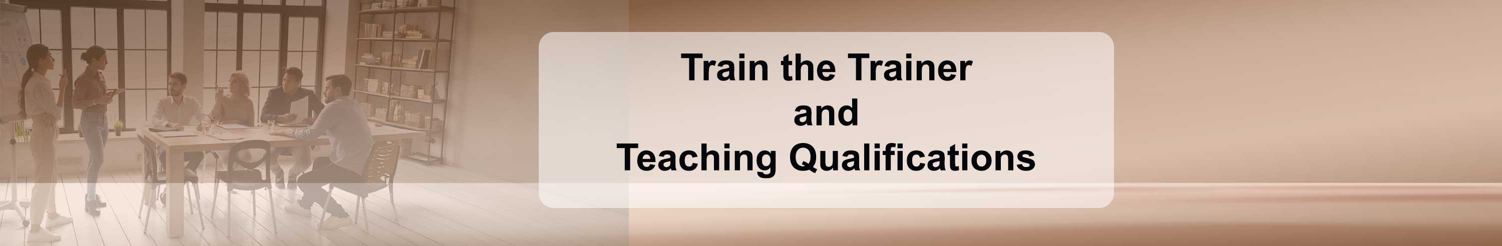 train the trainer teaching qualifications